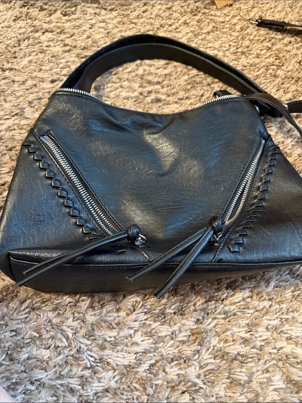 Black hobo bag